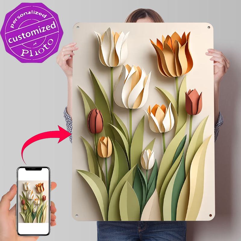 Retro Gaming Wallpaper - Affiche imprimée de fleurs de tulipes