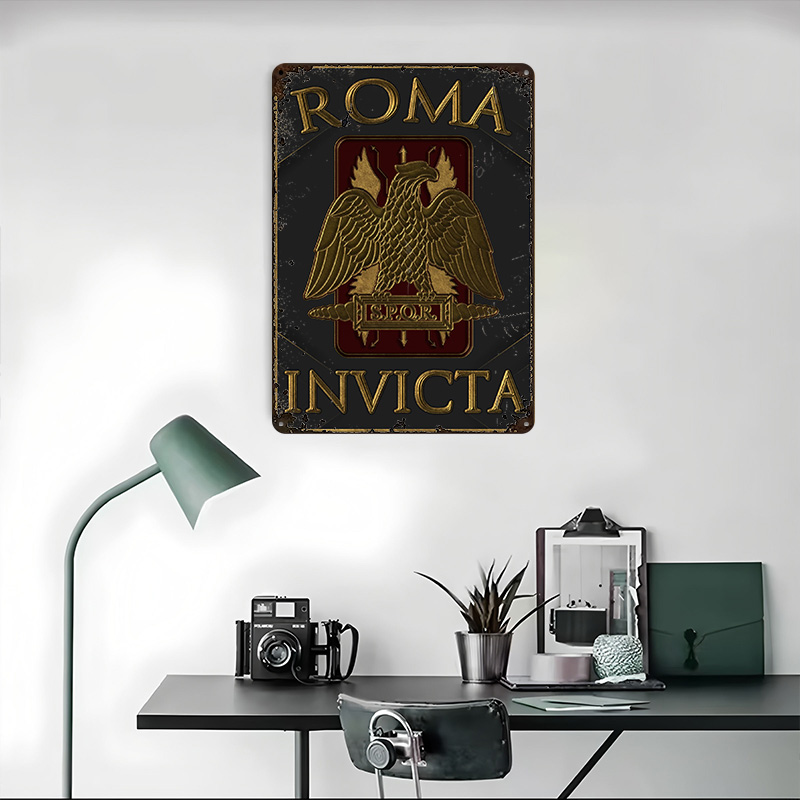 Plaque en étain SPQR Roma Invi - Retro Gaming Empire avis et prix