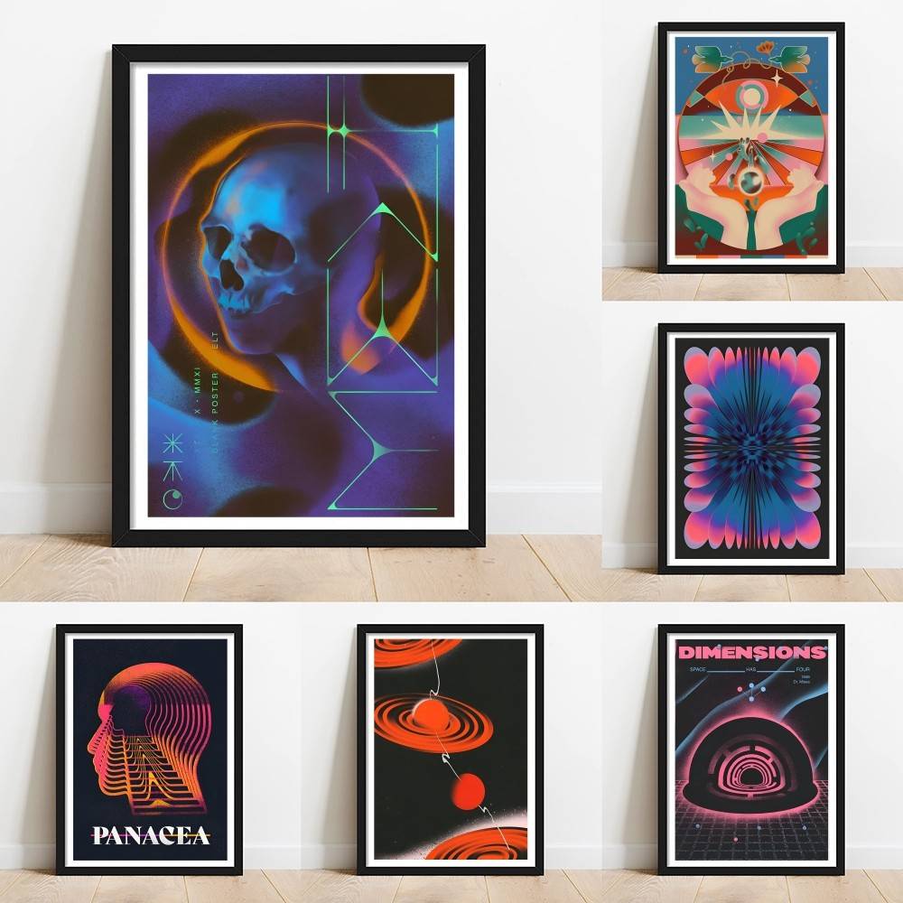Affiche Murale Psychedélique C - Retro Gaming Wallpaper avis et prix