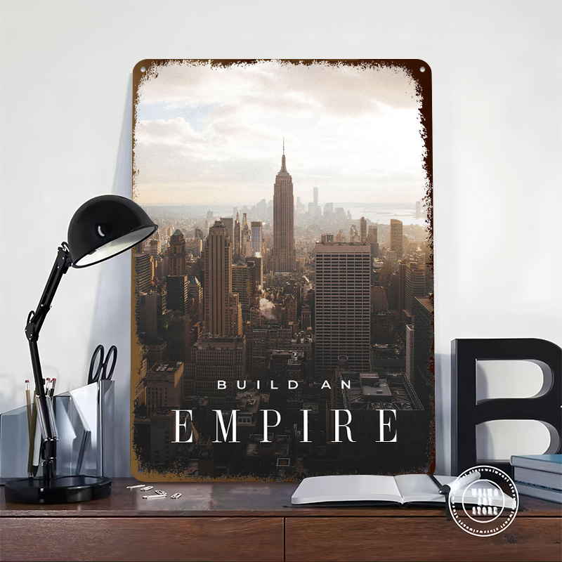 Affiche métallique 'Build An E - Retro Gaming Empire avis et prix