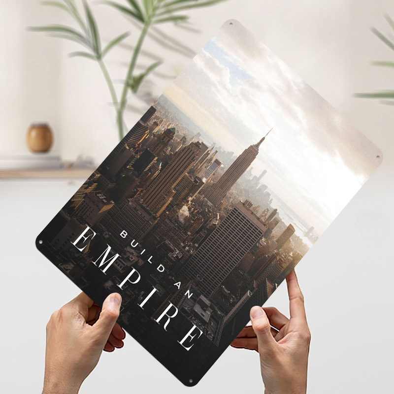 Affiche métallique 'Build An E - Retro Gaming Empire avis et prix