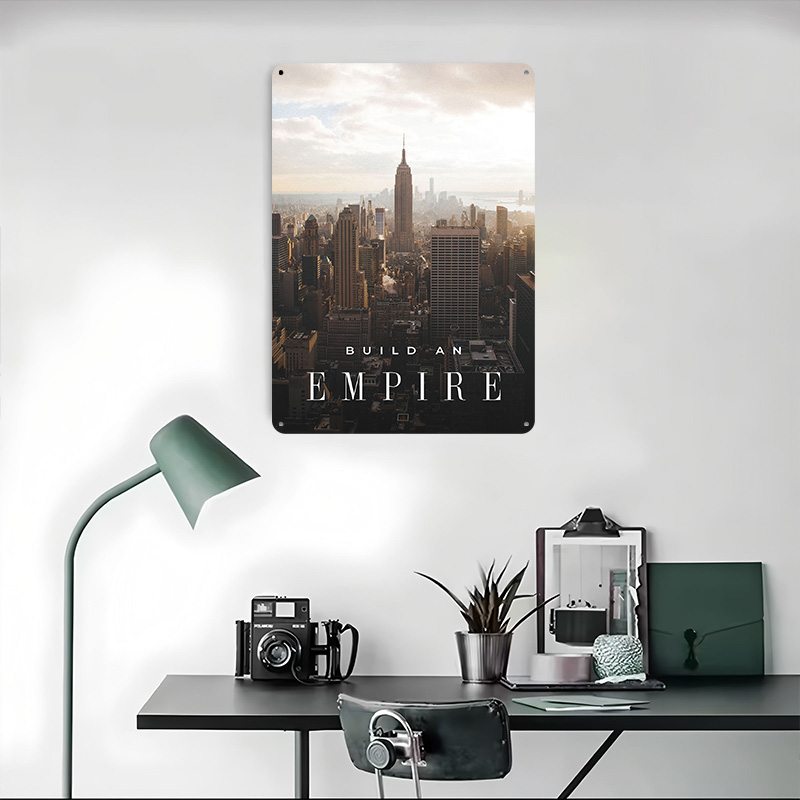 Affiche métallique 'Build An E - Retro Gaming Empire avis et prix