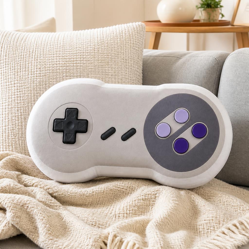 Coussin en peluche manette de  - Retro Gaming Lounge avis et prix