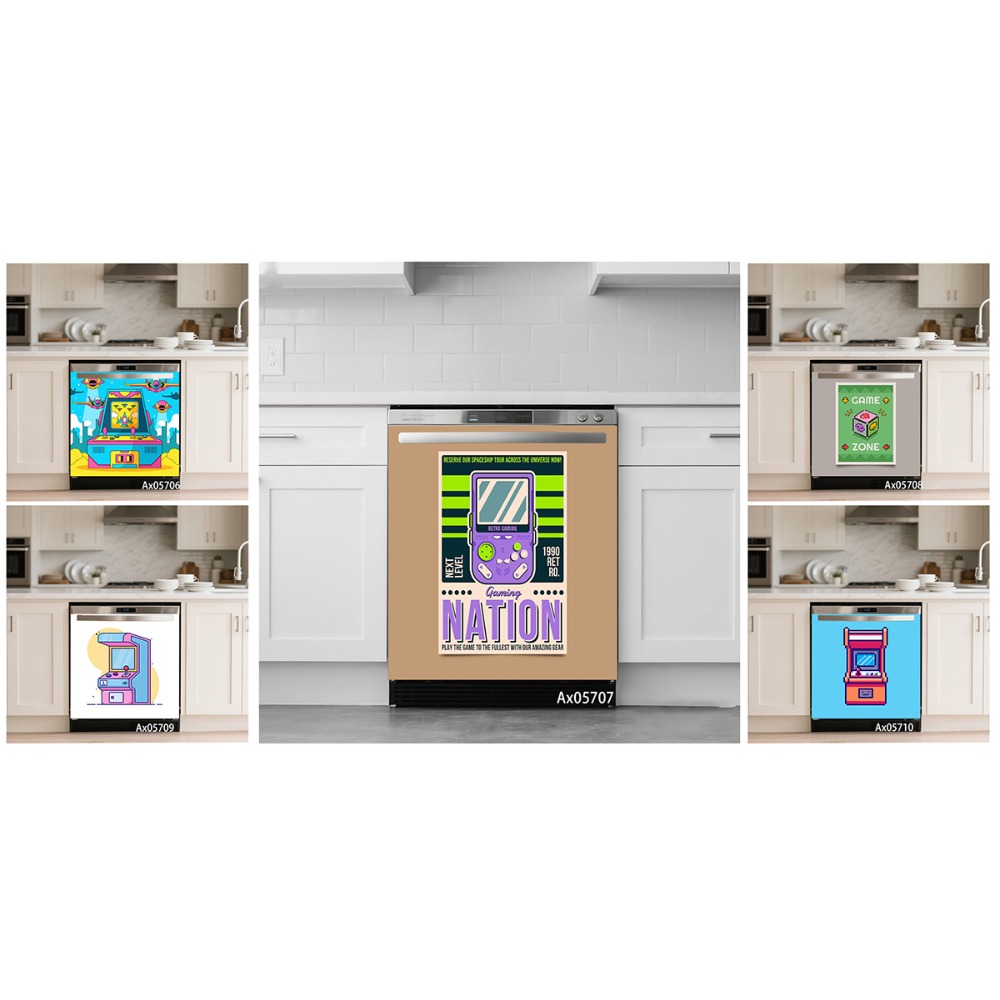 Autocollant de porte de lave-v - Retro Gaming Wallpaper avis et prix