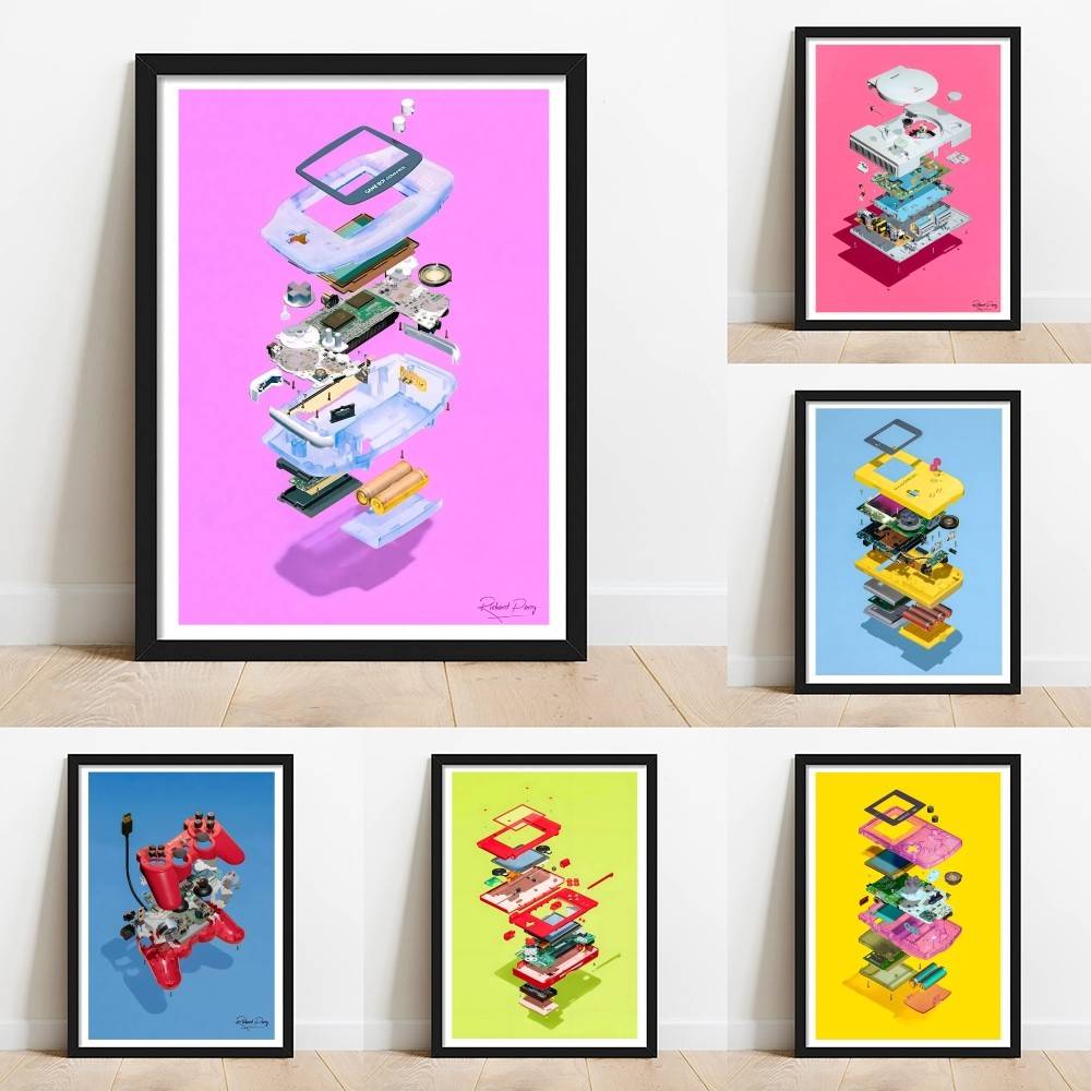 Affiche murale en papier color - Retro Gaming Wallpaper avis et prix